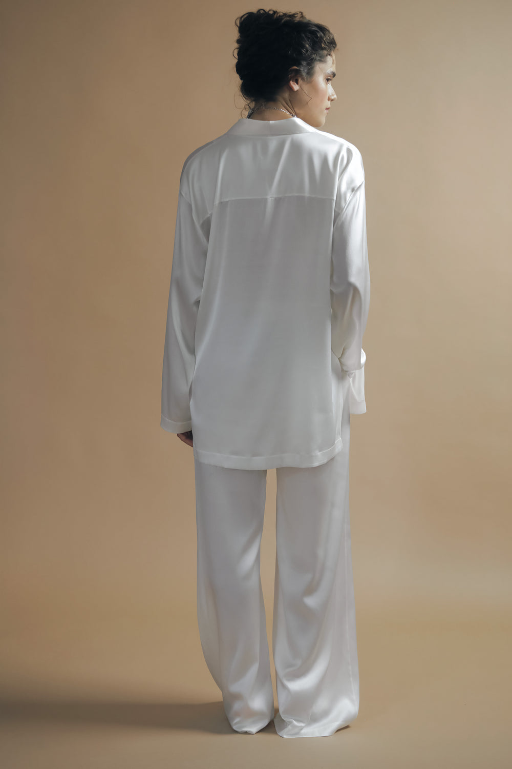 Seidenhose im Pyjama-Stil