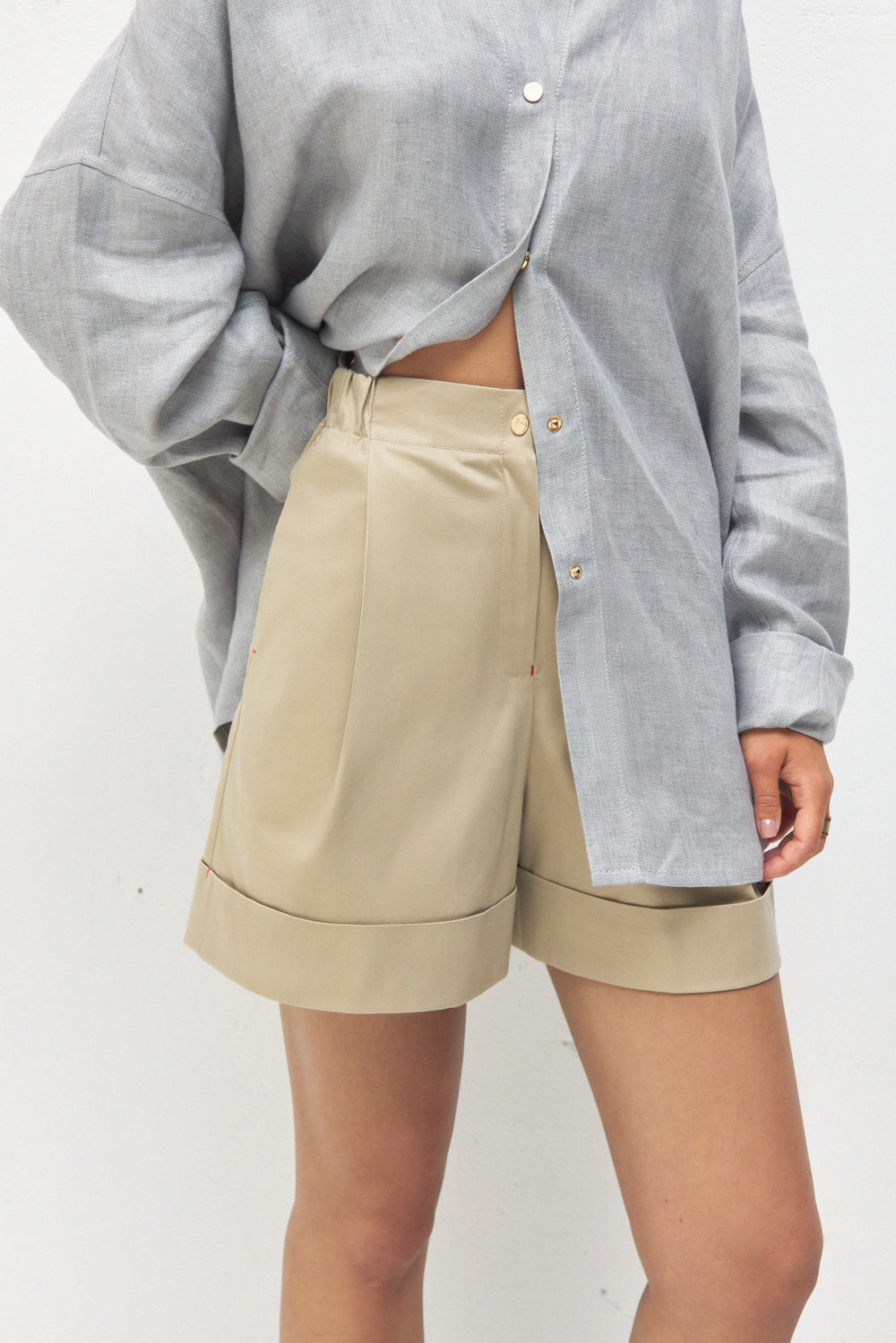 Kurze Hose mit maskulinem Schnitt