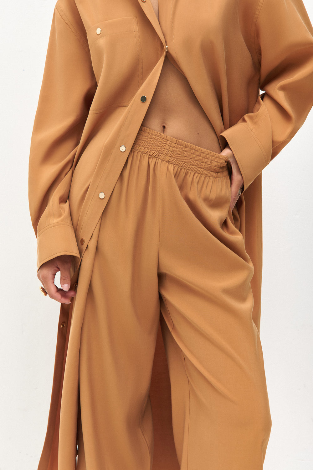 Hemdkleid-Set aus Viskose